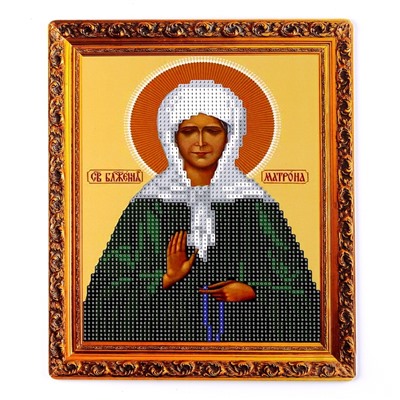 Алмазная вышивка «Матрона», 21 × 25 см, холст, ёмкость, с частичным заполнением