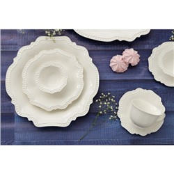 Пирожковая тарелка Magistro «Сюита», d=21 см, фарфор, белая