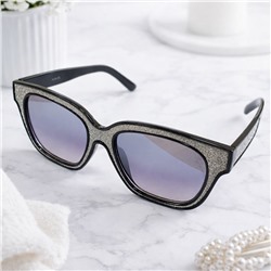 Очки женские солнцезащитные с блестками глиттером, арт.007.374