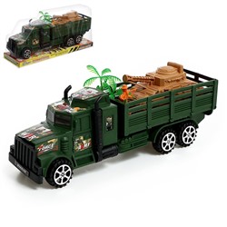 УЦЕНКА Машина инерционная «Военная», с танком и солдатиком, МИКС