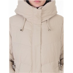 6605B LT. BEIGE Пальто зимнее женское (200 гр. холлофайбер)