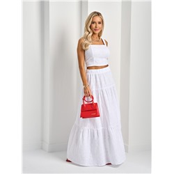 Топ белый на широких бретелях