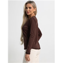 Блуза Новелла (шоколад) Б15492-24М