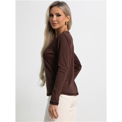 Блуза Новелла (шоколад) Б15492-24М