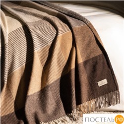 Prime Prive АКСЕЛЬ Плед коричн. 140х200+10х2 см, 1 пр., 100% шерсть, 325 г/м2