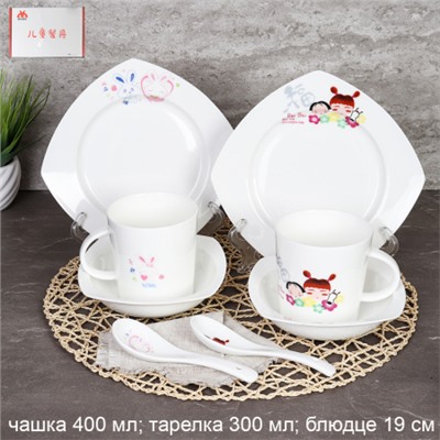 Столовый набор 4 предмета / DE-101 /уп 18/