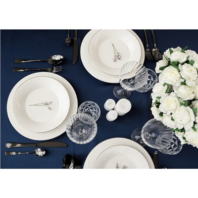 Пирожковая тарелка Magistro La Perle, d=16 см, утолщённый край, фарфор, белая