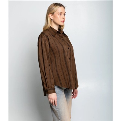 Рубашка #КТ129 (1), шоколадный