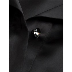 Блузка с короткими рукавами из плотного струящегося сатина