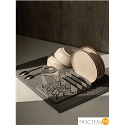 DOME ЛЕМВИГ сер. Коврик с подставкой для посуды 38х50 см, 1 пр.