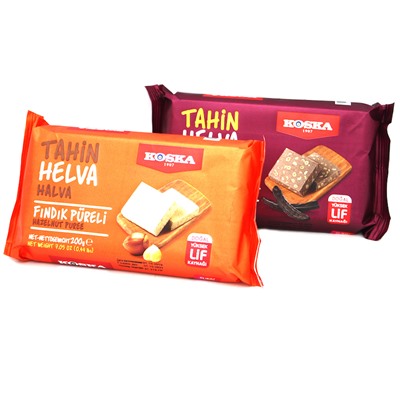 Кунжутная халва с пюре из фундука, Koska, 200 г