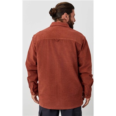 Рубашка вельвет F221-0470 terracotta