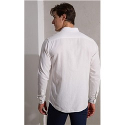 Рубашка д/р лен F111-0450-1 white
