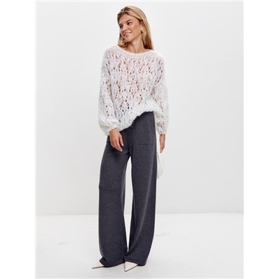 Брюки палаццо с карманами, Антрацит