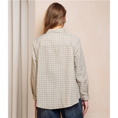 Рубашка #КТ8010 (3), фисташковый