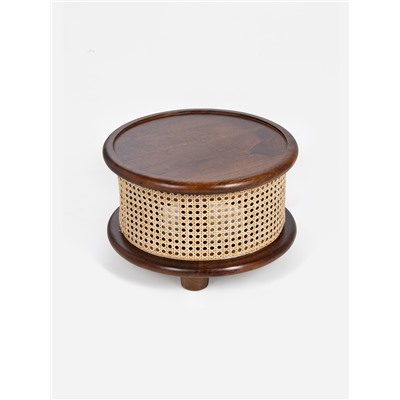 Столик кофейный, 40×40×25 см, манговое дерево, коричневый