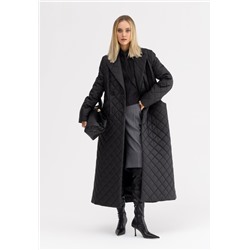 Плащ утепленный черный