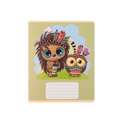 Комплект тетрадей из 10 штук, 12 листов в линию Calligrata "Тигрёнок", обложка мелованный картон, блок офсет, 5 видов по 2 штуки