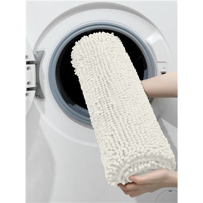 Коврик для дома LaDо́m, букли, плотность 1400 г, 50×80 см, белый