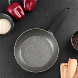 Сковорода кованая STONETECH grey 20 см, с антипригарным покрытием, ручка soft-touch, индукционное дно
