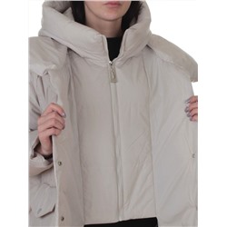 Z24-830 LT. BEIGE Куртка зимняя женская оверсайз (200 гр. тинсулейт)