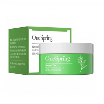 Увлажняющий крем для лица с зеленым чаем One Spring Green Tea Moisturizing Cream, 50 гр