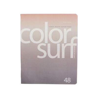 Тетрадь 48 листов, в клетку, Color Surf, МИКС
