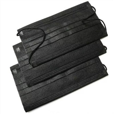 Nail Art Маска медицинская трехслойная одноразовая нестерильная, 50 шт., черный