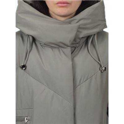 8825 GRAY GREEN Пальто зимнее женское (200 гр. холлофайбер)