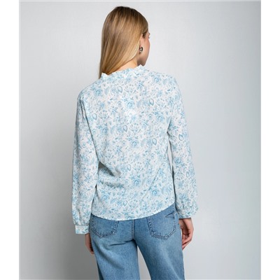 Блуза #КТ803 (8), голубой