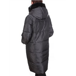 22607 BLACK Пальто зимнее женское SOFT FEATHERS (200 гр. био-пух)