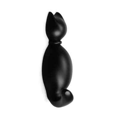 Крючок мебельный CAPPIO CAT, однорожковый, цвет черный