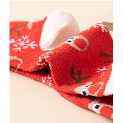 Набор шерстяных носков в коробке 5 штук Новогоднее АССОРТИ