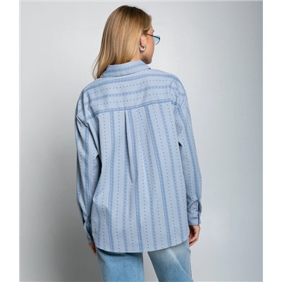 Рубашка #КТ129 (1), голубой