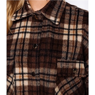 Рубашка #КТ25552, коричневый