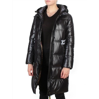 2193 BLACK Куртка зимняя женская AIKESDFRS (200 гр. холлофайбера)