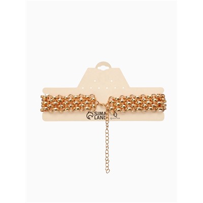 Колье-чокер «Кольчуга», цвет золото