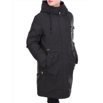 YR-119 BLACK Куртка зимняя женская АЛИСА (200 гр. холлофайбера)