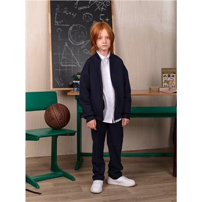 Бомбер для мальчика SCHOOL синий