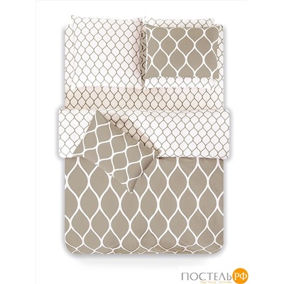 PRIME PRIVE ХАРДИ беж КПБ 200х210-1/230х250-1/50х70-2, 4 пр., хл./сатин