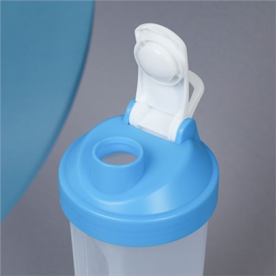 Бутылка/Шейкер JUST SHSC-600 с таблетницей, синий, для спортивного питания 600ML/уп60