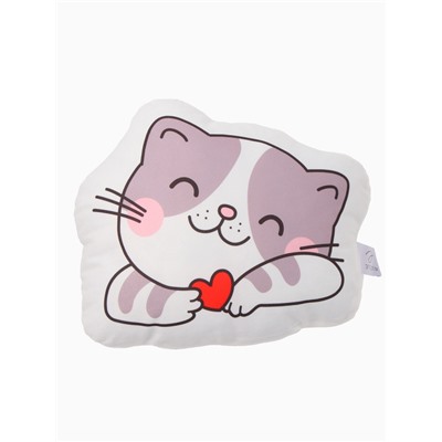 Подушка декоративная «Этель. Котик», 30×25 см, велюр