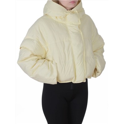 9518 YELLOW Куртка пуховая зимняя женская (пух)