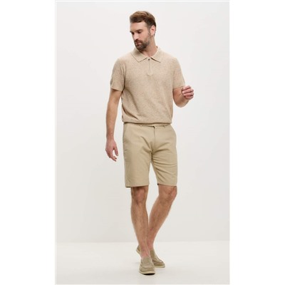 Шорты лен F511-0960-1Rus d.beige