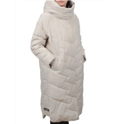 3066 LT. BEIGE Пуховик зимний женский (80% пух, 20% перо)
