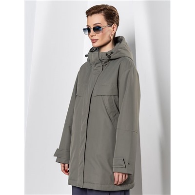 Плащ женский утепленный хаки