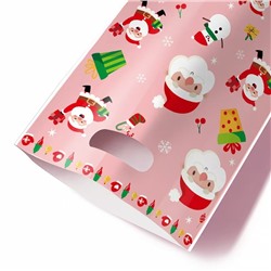 Набор подарочных пакетов 50 штук 25*16,5 см. Деды Морозы