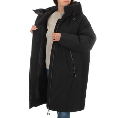 M-9097 BLACK Пальто зимнее женское CORUSKY  (верблюжья шерсть)