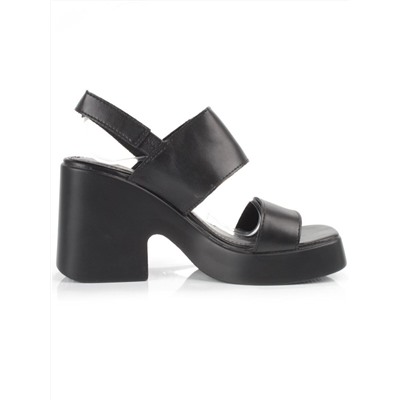 08-PEY330-2 BLACK Босоножки женские (натуральная кожа)