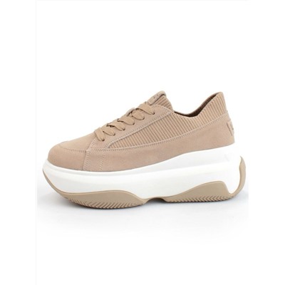 05-A9000-3 DK. BEIGE Кроссовки женские (натуральная замша)